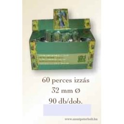 Széntabletta 60 perces izzásig dobozban