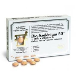Pharma Nord Bio Szelénium 50 + Cink + vitaminok tabletta - 30 db