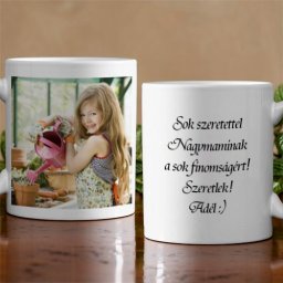 Fényképes bögre felirattal