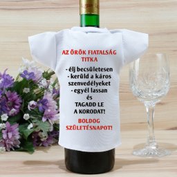 Szülinapi borosüveg póló