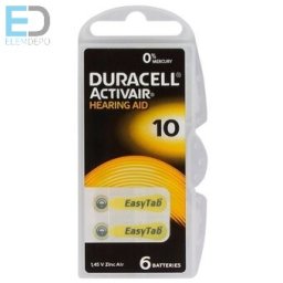 Duracell DA10N6 ActivAir DA10 N6 hallókészülék elem B6