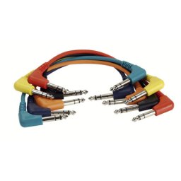 DAP Audio 6,3 jack-jack kábel 90 fok 0,3 m 6 db mono