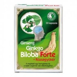 Dr. Chen Ginseng (Ginzeng) + Ginkgo Biloba Forte + Rózsagyökér kapszula - 30db