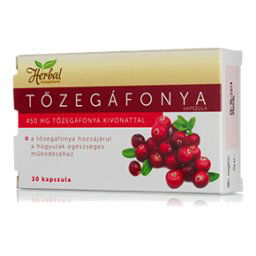 InnoPharm Herbal Tőzegáfonya 450mg kapszula - 30db