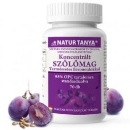 Natur Tanya Szerves Szőlőmag kapszula - 70db