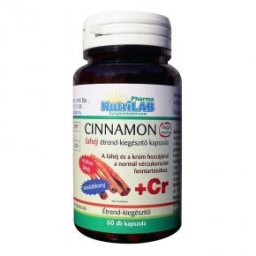Nutrilab Cinnamon fahéj + króm kapszula - 60db