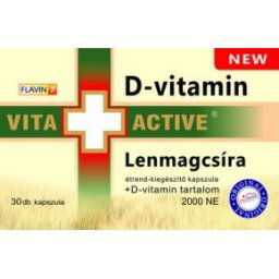 Vita+Active Lenmagcsíra + D-vitamin kapszula - 30 db