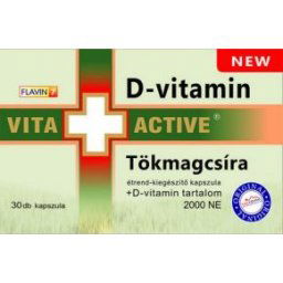 Vita+Active Tökmagcsíra + D-vitamin kapszula - 30 db