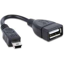 USB A(F)/B Mini-B (USB Host/OTG kabel)