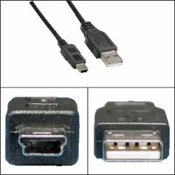 USB A/B Mini 5pin 1.8m