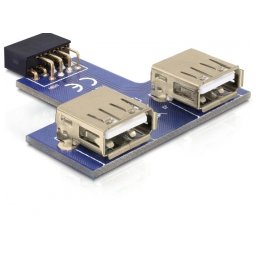 USB aljzat 2xUSB A(F) Delock 41824