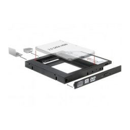 HDD Keret 5.25 slim optibay (2.5-es HDD/SSD-hez) Delock 61993 12mm
