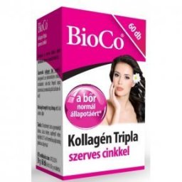 BioCo Kollagén Tripla szerves cinkkel - 60db