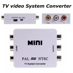 Pal ntsc vagy ntsc pal átalakító konverter adapter mini box
