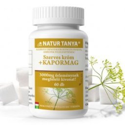 Natur Tanya Szerves Kapormag krómmal tabletta - 60db
