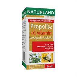 Naturland Propolisz+C-vitamin Tabletta 60 db - Szav. ideje: 2026.07.31.