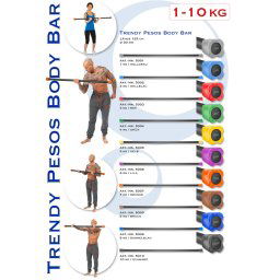 Pesos Body Bar súlyozott rudak
