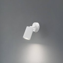 SOLLUX LIGHTING Wall spotlight carbon, white, projection 16 cm, switch, aluminium