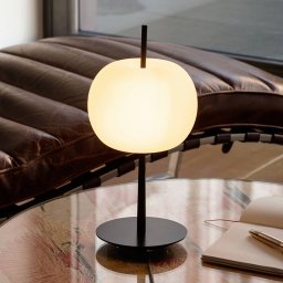 kdln LED table lamp KUSHI, black, height 32 cm, dimmer CCT