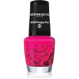 Dermacol Neon Neon Glow Nail Polish shade 46 Poppy Pink 5 ml