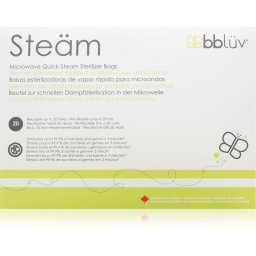 BBLÜV Steäm sterilisation bags for microwave ovens 24 x 21 cm 6 pc