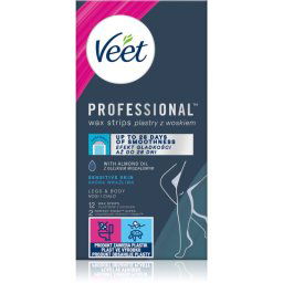 Veet Professional Sensitive Skin Depilatory Wax Strips for sensitive skin 12 pc