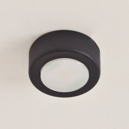 HELAM SPOT 53 downlight, black, Ø 11.5 cm, metal, GX53