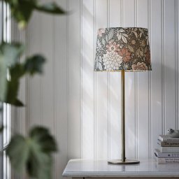 PR Home BASE DAHLIA table lamp, green, height 58 cm, fabric