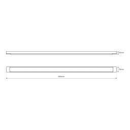 Milagro Lighting LED ceiling light Batten, length 120 cm, aluminium, white, 4,000 K