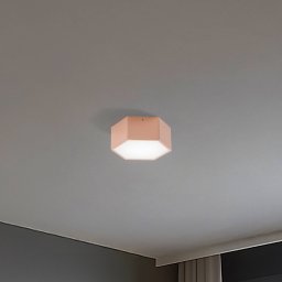 Argon Libre LED ceiling light, peach, steel, 3,000 K