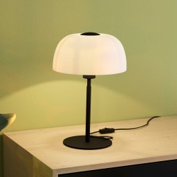 EGLO Solo 2 table lamp, frosted glass/black