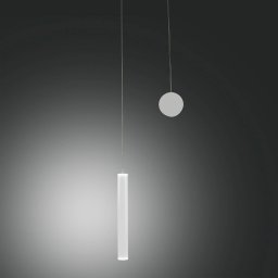 Fabas Luce Prado LED pendant light, white, metal, dimmable