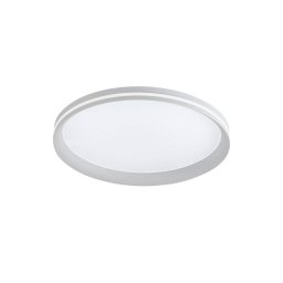 Fabas Luce LED ceiling lamp Isy, white, Ø 45 cm, metal, CCT, dimmable