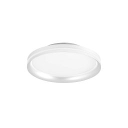 Fabas Luce Isy LED ceiling lamp, white, Ø 35 cm, metal, CCT, dimmable