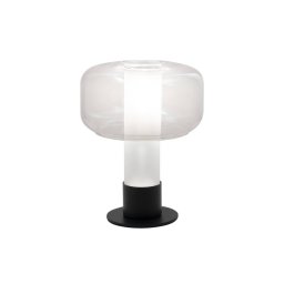 Fabas Luce Flick table lamp, clear, glass, 28 cm, dimmable, E14