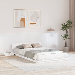 vidaXL Bed Frame Brown 140 x 190 cm Wood