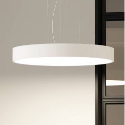 Arcchio LED hanging light Noabelle, Ø 80 cm, white, metal