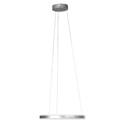 FISCHER & HONSEL Sirko LED pendant light, Ø 50 cm, nickel-coloured, metal, CCT