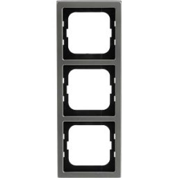 BUSCH-JAEGER BJ 1723-866K - Cover frame 3-gang, stainless steel - pure stainless steel