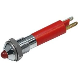 CML TECHNOLOGIES 19080350 - LED signal light, red - ultra-bright, 24 VAC/DC, 8 mm, 1200 mcd