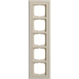 BUSCH-JAEGER BJ 1725-832 - Cover frame 5-gang, ivory white - Busch-dynasty®