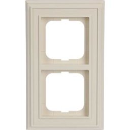 BUSCH-JAEGER BJ 1722-832 - Cover frame 2-gang, ivory white - Busch-dynasty®