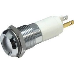 CML TECHNOLOGIES 192A025W - LED signal light, white - ultra-bright, 12 VAC/VDC, Ø14 mm, 1400