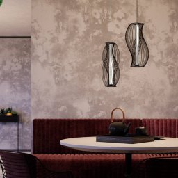 Maytoni LED pendant light Shadows of the past, black