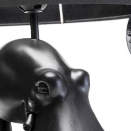 KARE Octopus table lamp, black, textile, height 47 cm