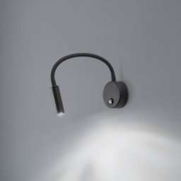 TK Lighting Lagos wall lamp, 45 cm, black, reading lamp, adjustable, G9