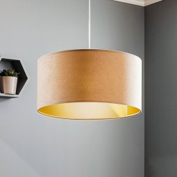 Maco Design Salina pendant light, beige/gold Ø 50cm