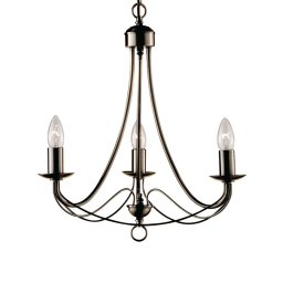 Searchlight Maypole three-bulb chandelier