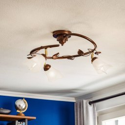 Lamkur Siena ceiling light, Florentine style, 3-bulb