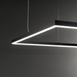 Ideallux Ideal Lux LED pendant Oracle Slim 50 x 50 cm black 3,000 K
